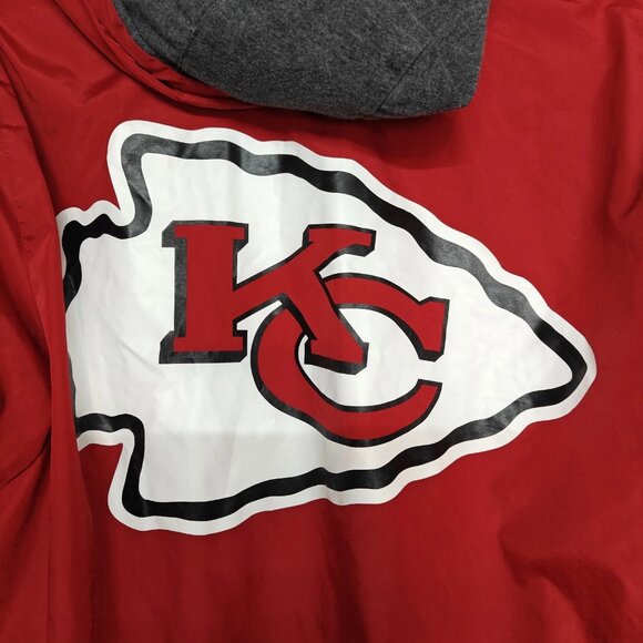 Kansas City Chiefs G-III Sport Reversible Red Zip Bomber Jacket (L) Rain Coat - Picture 11 of 16